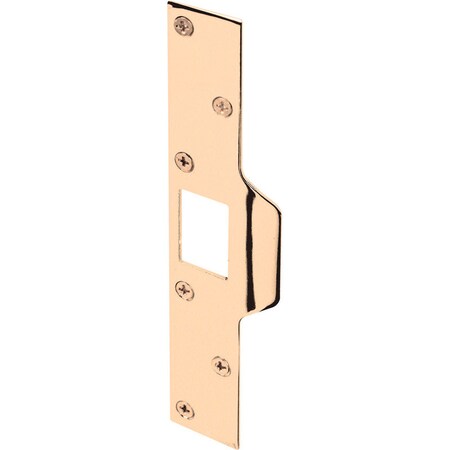 Prime-Line Prime-Line 8 in. H X 1.25 in. L Brass-Plated Steel Maximum Security Deadlatch Strike U 9426